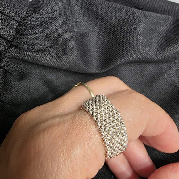 Silver Mesh Ring - Picture 4 of 8